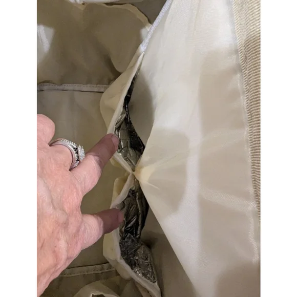 V-Coool Professional Cooler Bag Baby Bag Teal Beige Cooling Pocket Tote Backpack - Picture 11 of 15